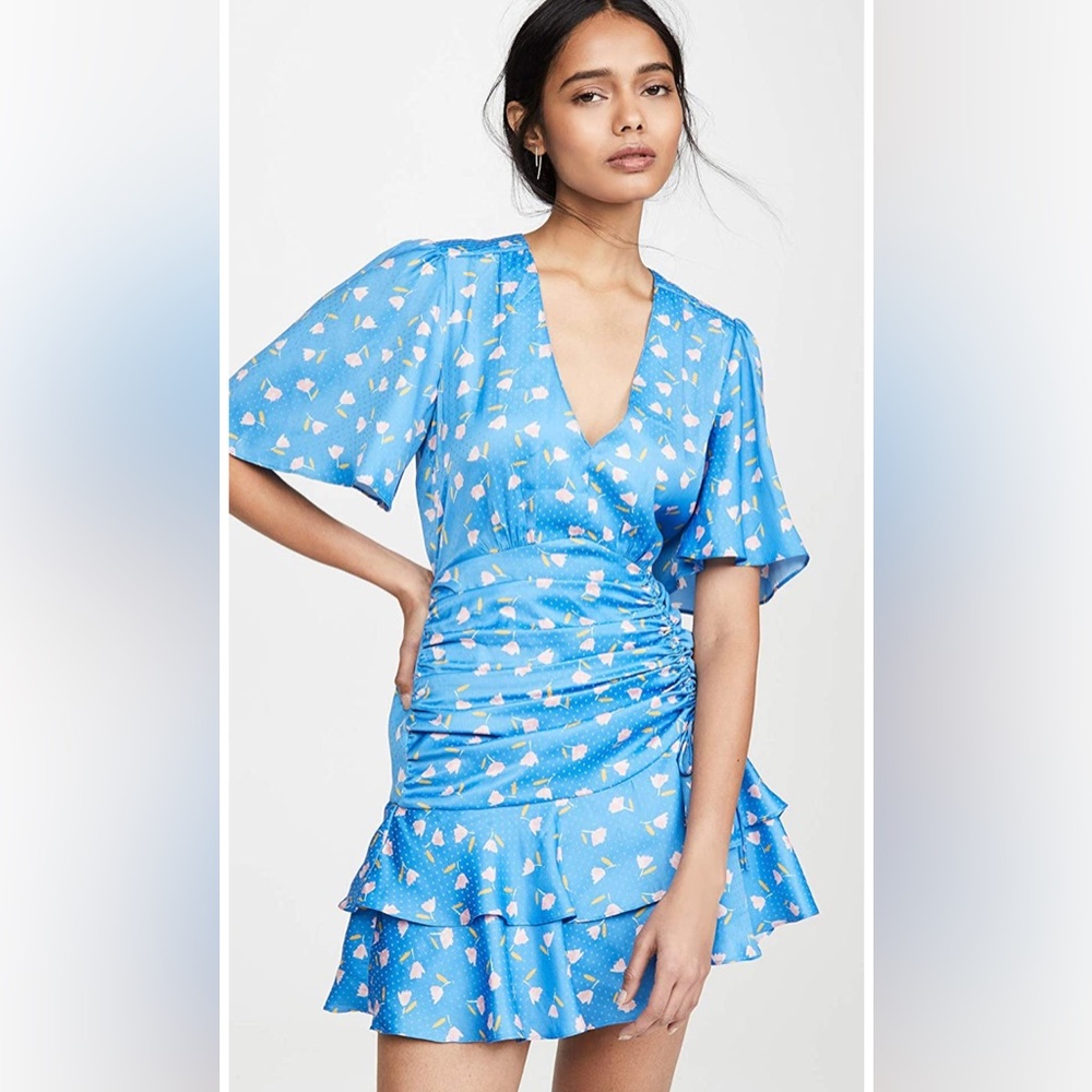SAYLOR Mel Blue Floral Mini Dressπππ - Picture 5 of 16